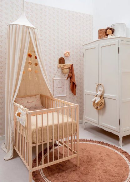 Matuu sänghimmel, naturligt linne, ljusbeige