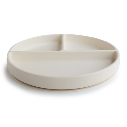 Mushie, Silikonilautanen Imukupilla, Ivory