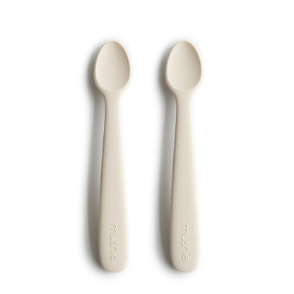 Mushie, Silikoni Lusikkasetti 2kpl, Ivory