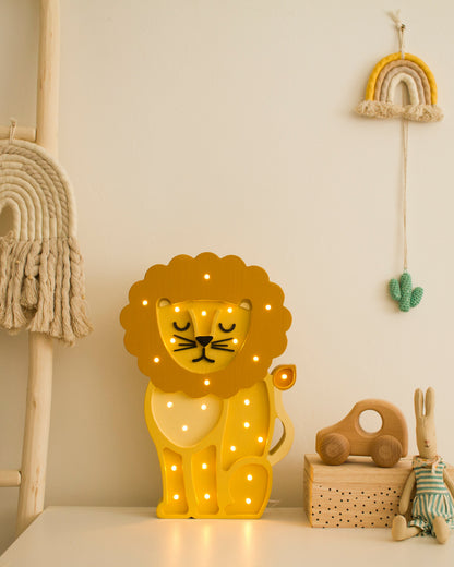 Little Lights Night light, Lion African Yellow