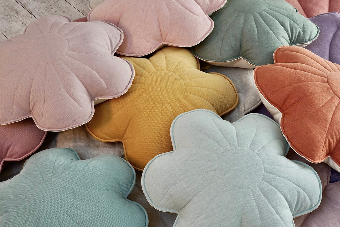 Moi Mili Sisustustyyny, Linen Bloom "Mint", MALLIKAPPALE
