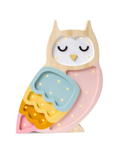 Little Lights Yövalo, Owl Retro Rainbow