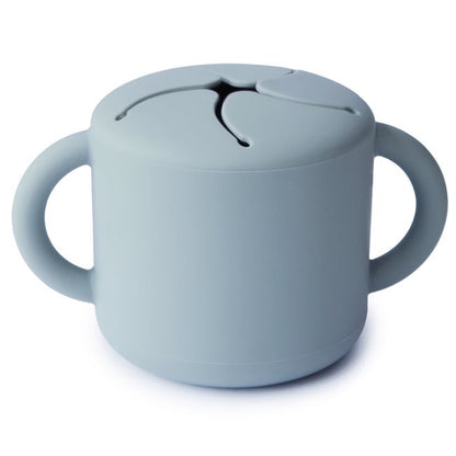 Mushie, Silikoninen Snack Cup, Powder Blue