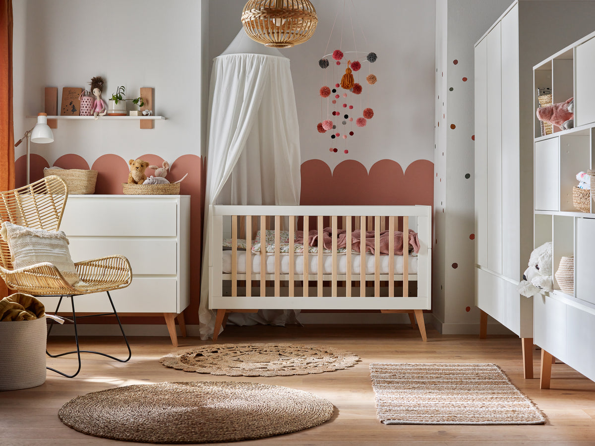 Pinio, Swing Cot 2 IN 1, 70x140, White