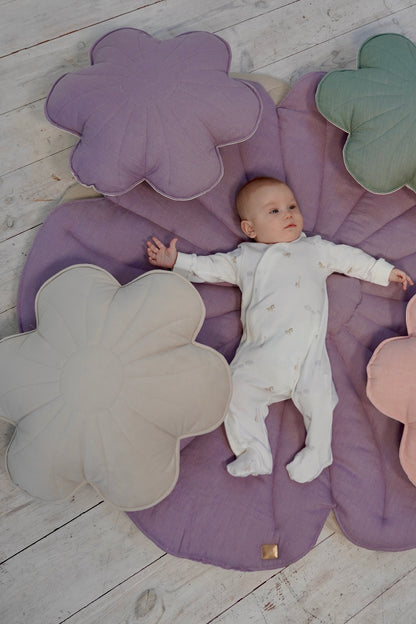 Moi Mili Decorative pillow, Linen Bloom "Sandy Lily"