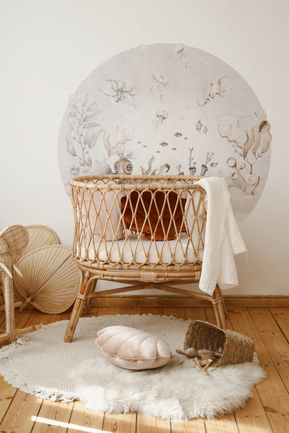 Moi Mili Sisustustyyny Small, Velvet Shell "Beige Pearl"