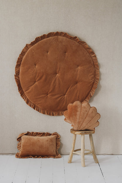 Moi Mili Leikkimatto, Velvet With Frill "Caramel"