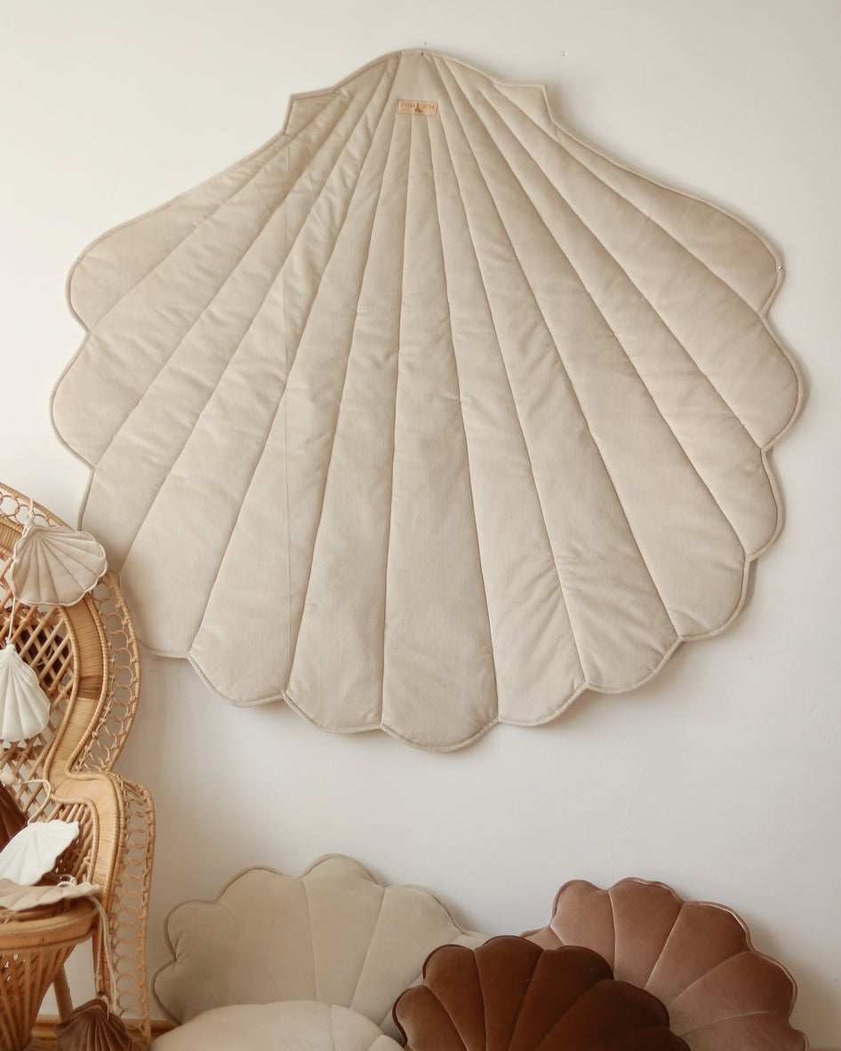 Moi Mili Play Mat, Velvet Shell "Cream"