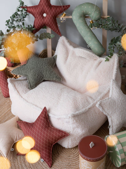 Wigiwama Säkkituoli, Teddy Cream White
