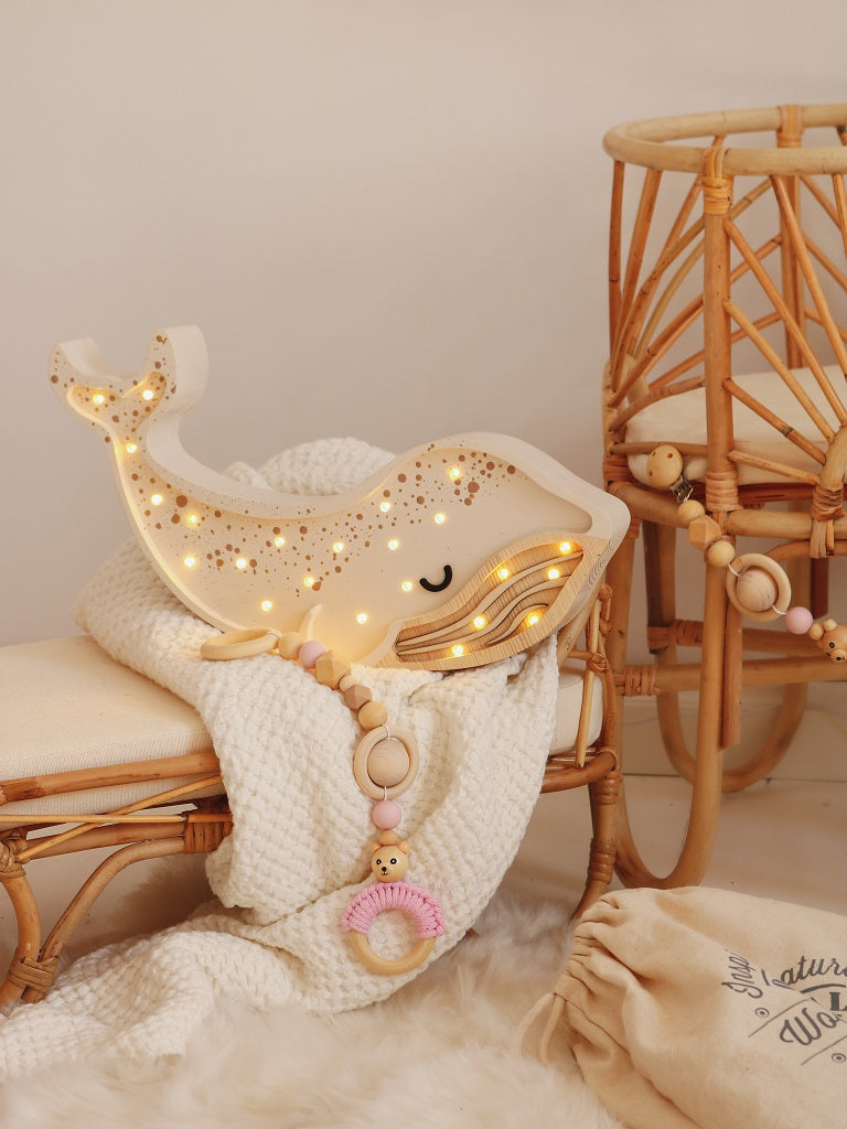 Little Lights Yövalo, Whale Albino White