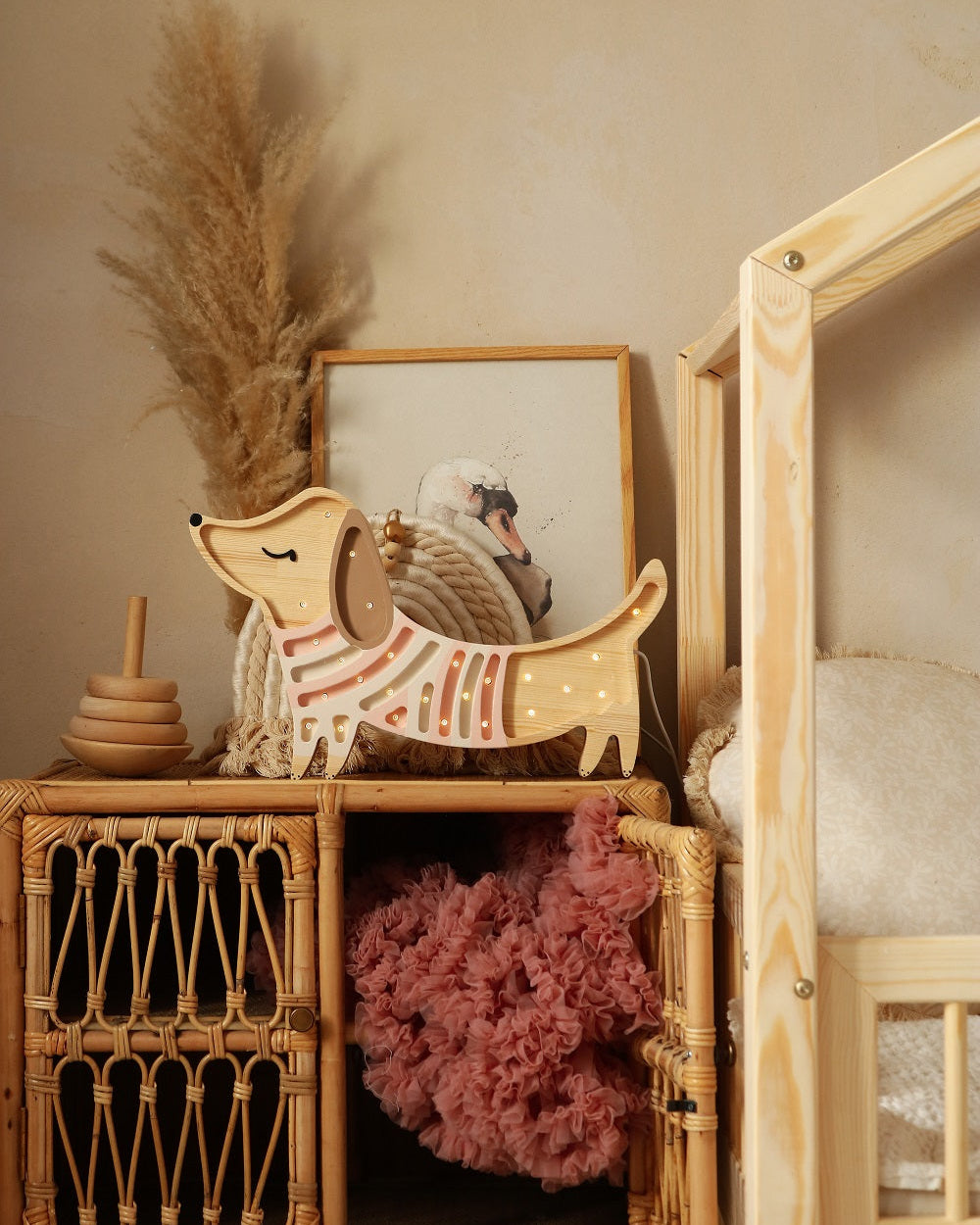 Little Lights Night Light, Dog Strawberry Cream