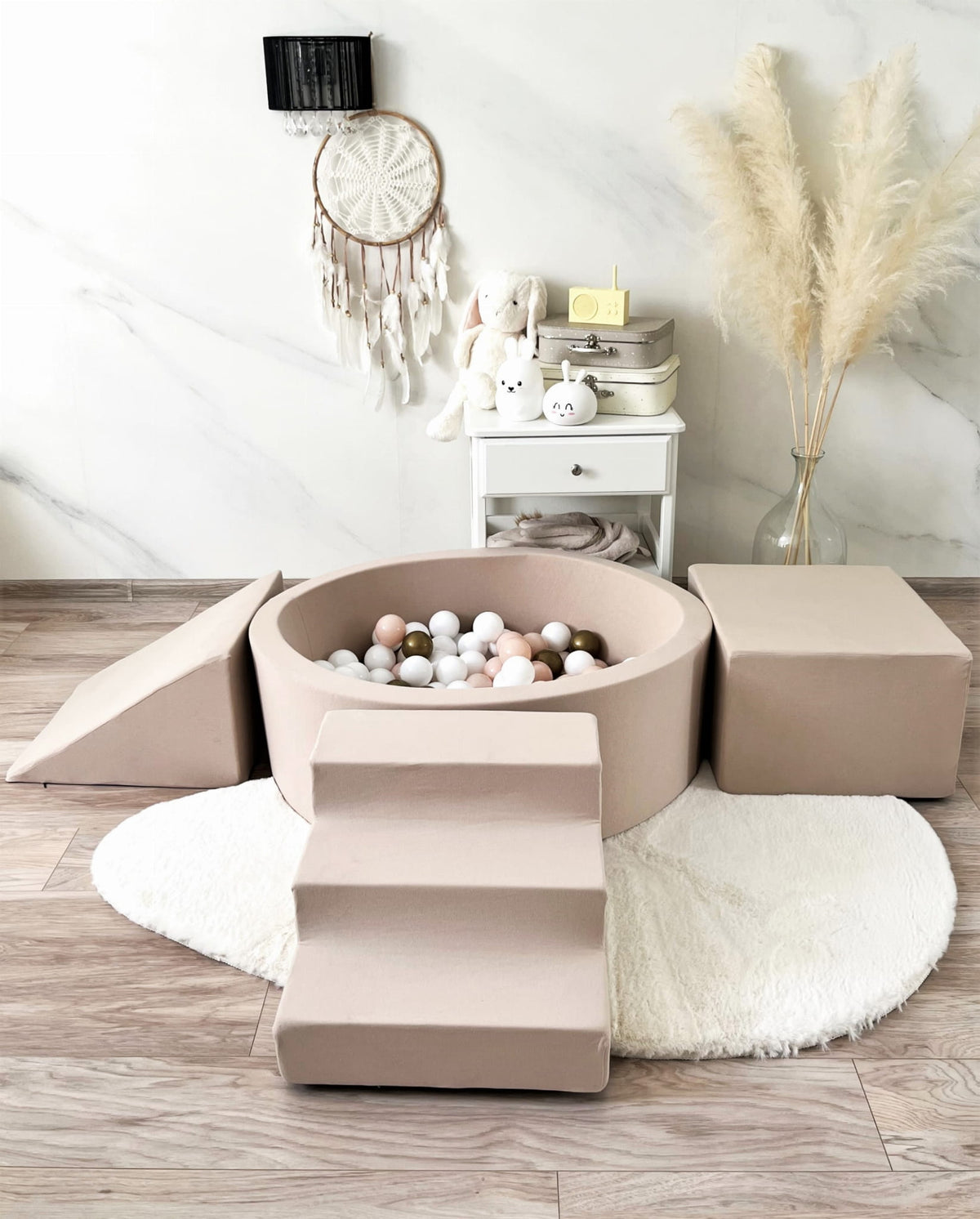 Play module + Sea of ​​balls, Beige