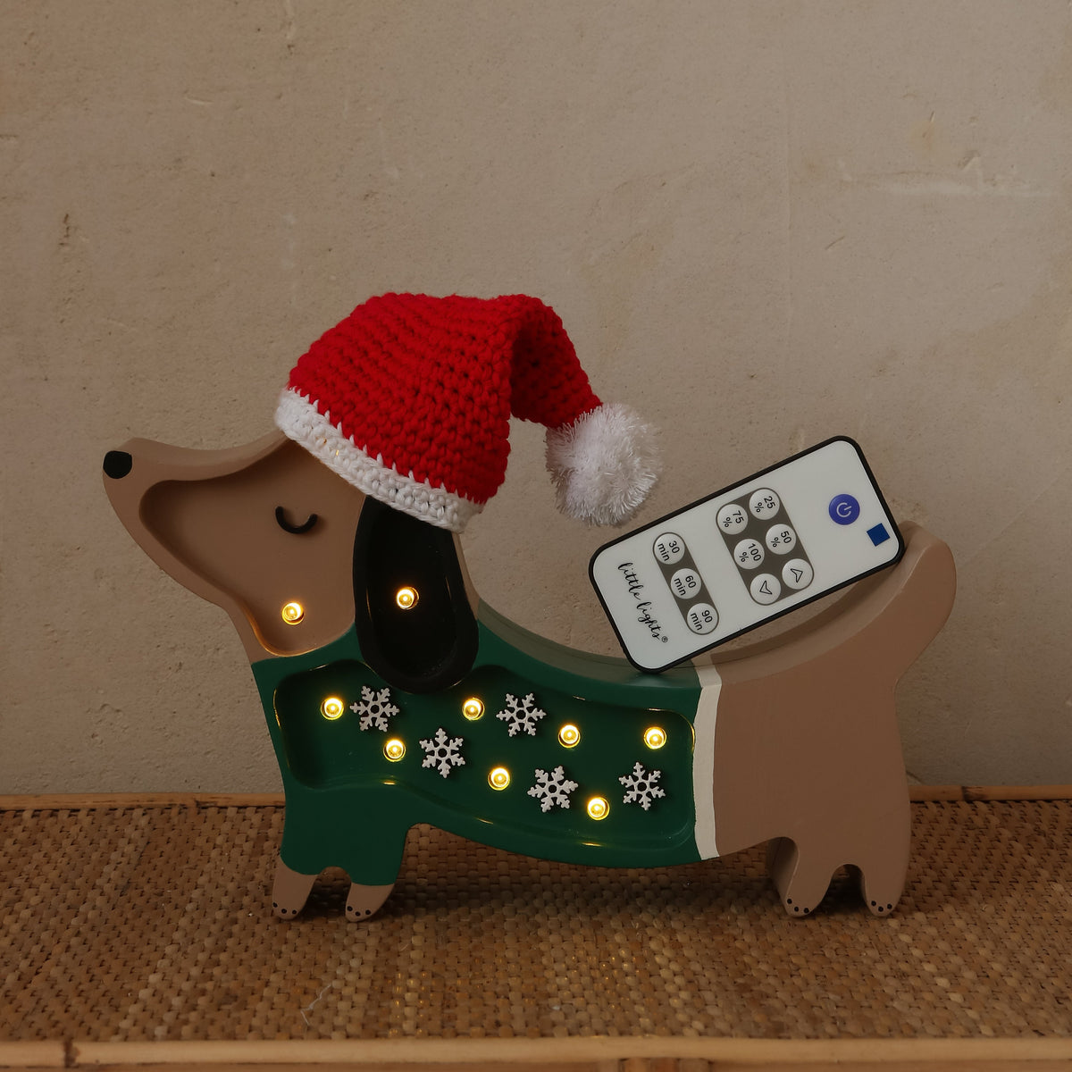 Little Lights, Yövalo Puppy MINI, Christmas Snowflake