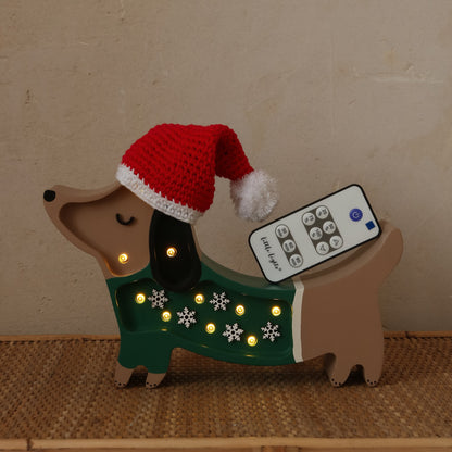 Little Lights, Yövalo Puppy MINI, Christmas Snowflake