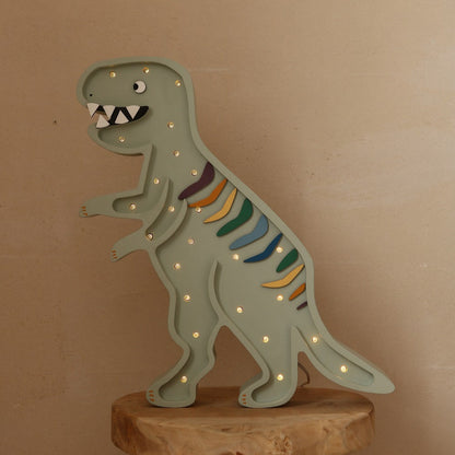 Little Lights Night Light, Dino T. Rex Khaki Pastell