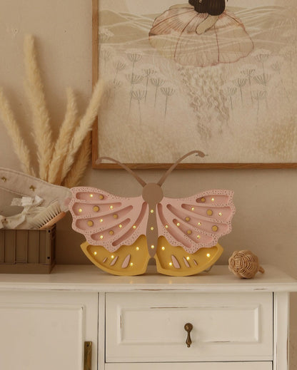 Little Lights Night Light, Butterfly Honey Rose
