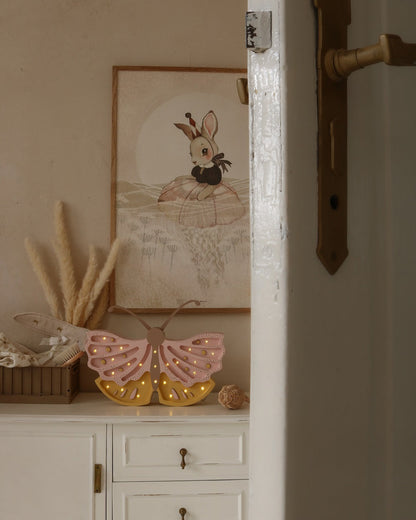 Little Lights Night Light, Butterfly Honey Rose