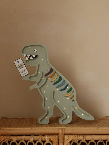 Little Lights Night Light, Dino T. Rex Khaki Pastell