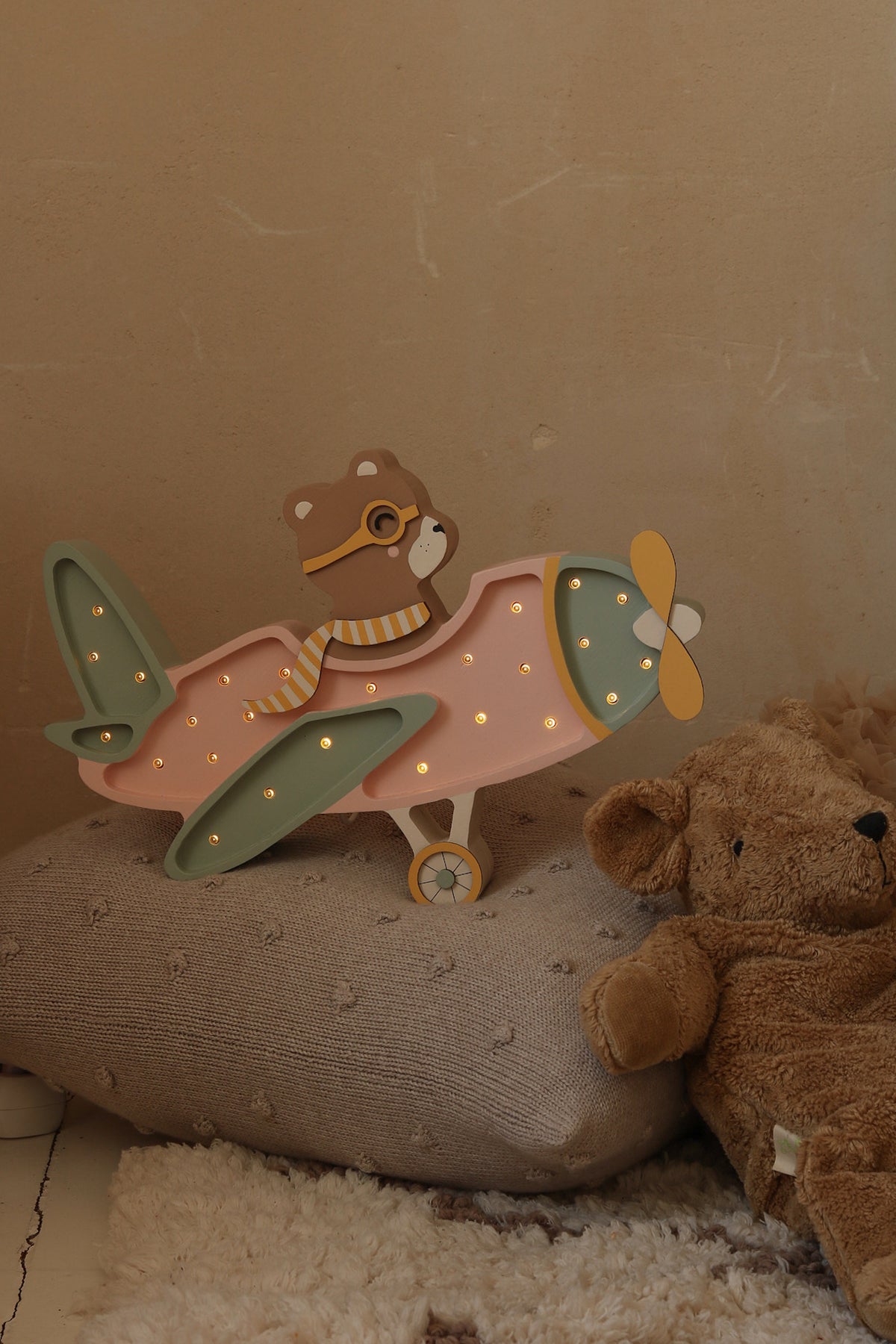 Little Lights Yövalo, Vintage Plane, 4 Eri väriä