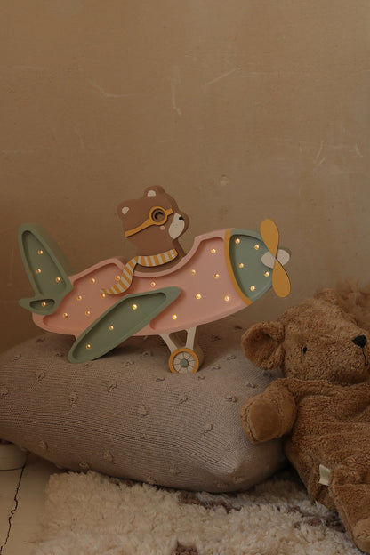 Little Lights Yövalo, Vintage Plane, 4 Eri väriä