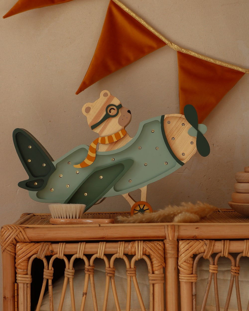 Little Lights Yövalo, Vintage Plane, 4 Eri väriä