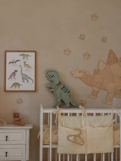 Little Lights Night Light, Dino T. Rex Khaki Pastell