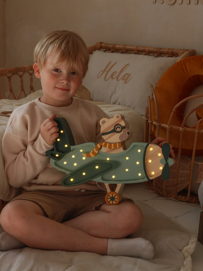 Little Lights Yövalo, Vintage Plane, 4 Eri väriä