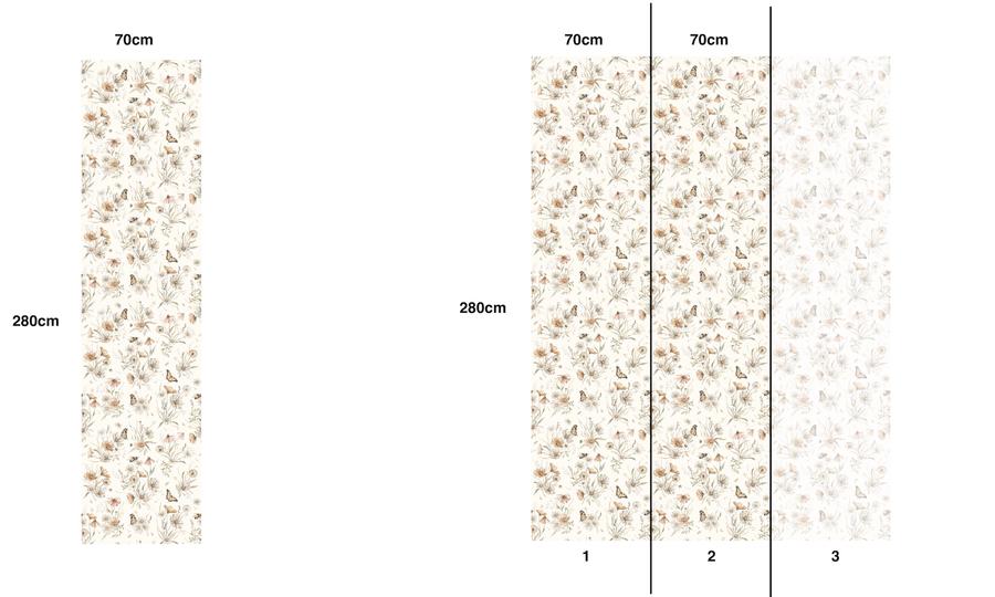 Matuu Gold Meadow White, Tapetti Medium