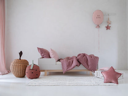 Wood Luck Design, Spjälsäng &amp; Juniorsäng 2 I 1, 70x140 cm, Basic Cashmere
