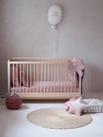 Wood Luck Design, Spjälsäng &amp; Juniorsäng 2 I 1, 70x140 cm, Basic Cashmere