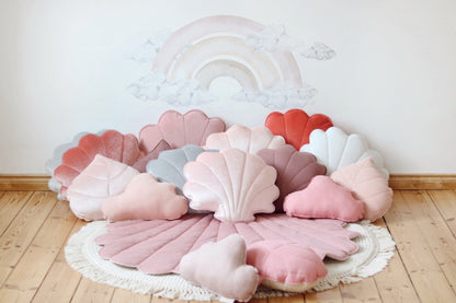 Moi Mili, Leikkimatto, Velvet Shell "Soft Pink"