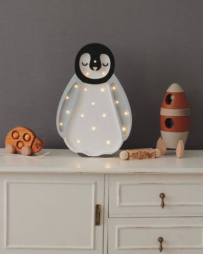 Little Lights, Yövalo Baby Penguin, Light Grey