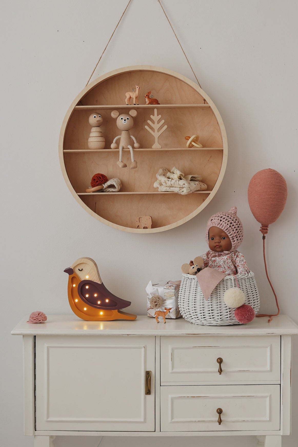 Little Lights, Yövalo MINI Bird Maroon