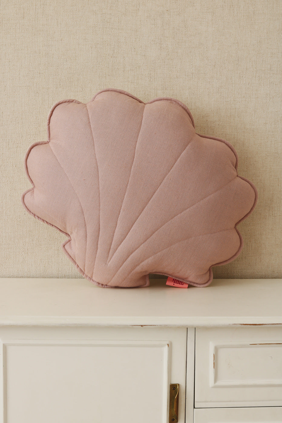 Moi Mili Sisustustyyny Small, Linen Shell "Powder Pink"