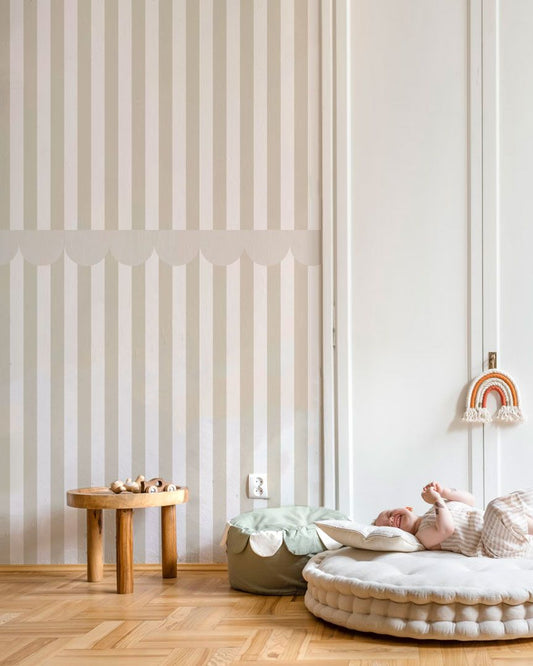 Rustic Beige white, Tapetti