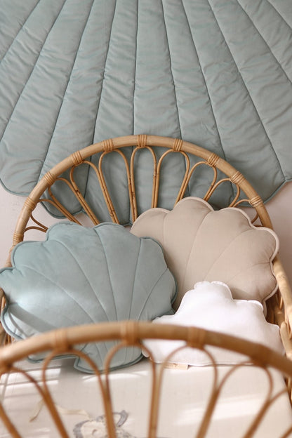 Moi Mili Sisustustyyny Large, Velvet Shell "Powder Mint"
