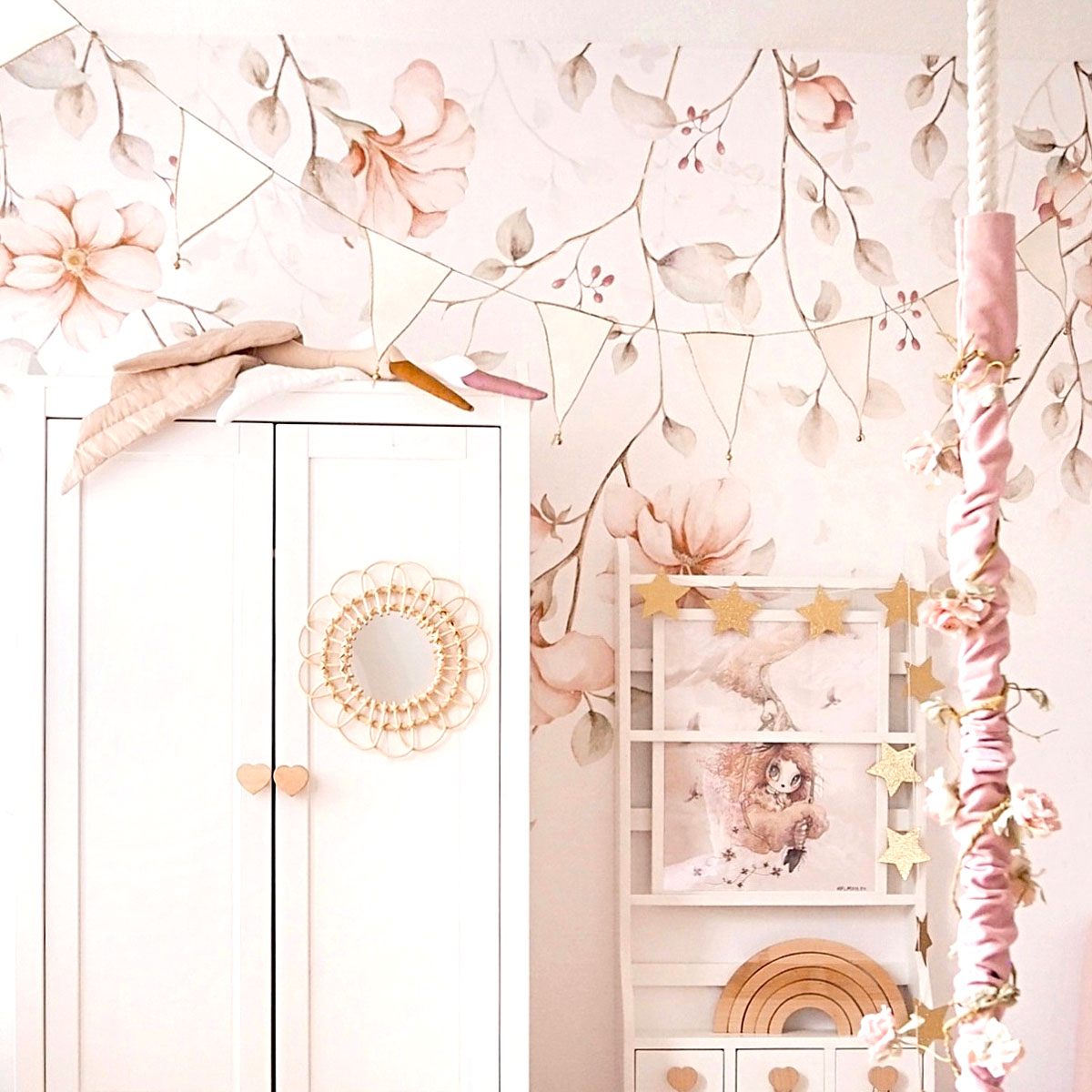 Paradise Garden Pastel Twigs, Tapetti