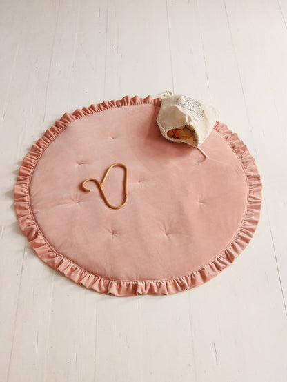 Moi Mili Leikkimatto, Velvet With Frill "Apricot"