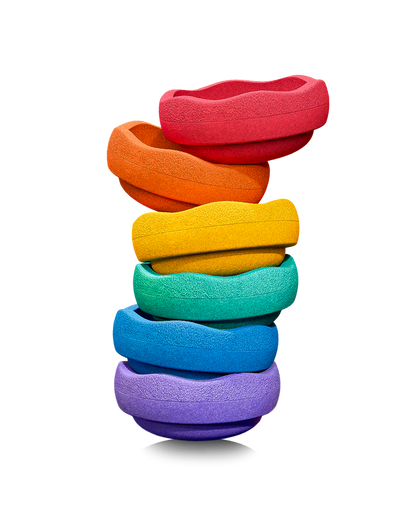 Stapelstein, 6 kpl Setti, Rainbow